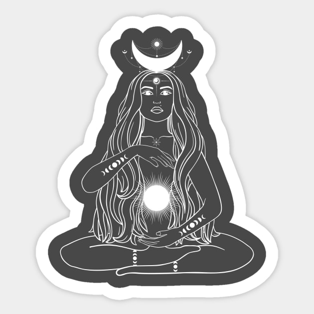 Moon Goddess Sticker by Gifts of Recovery